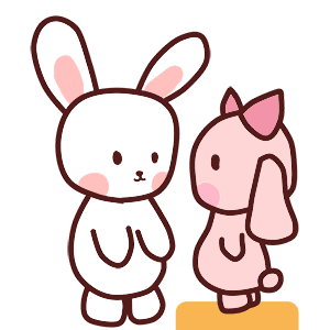 列如:小兔子"亲亲"这个表情,很常见.