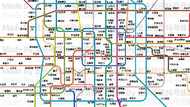 北京地铁三期规划图 - 哔哩哔哩