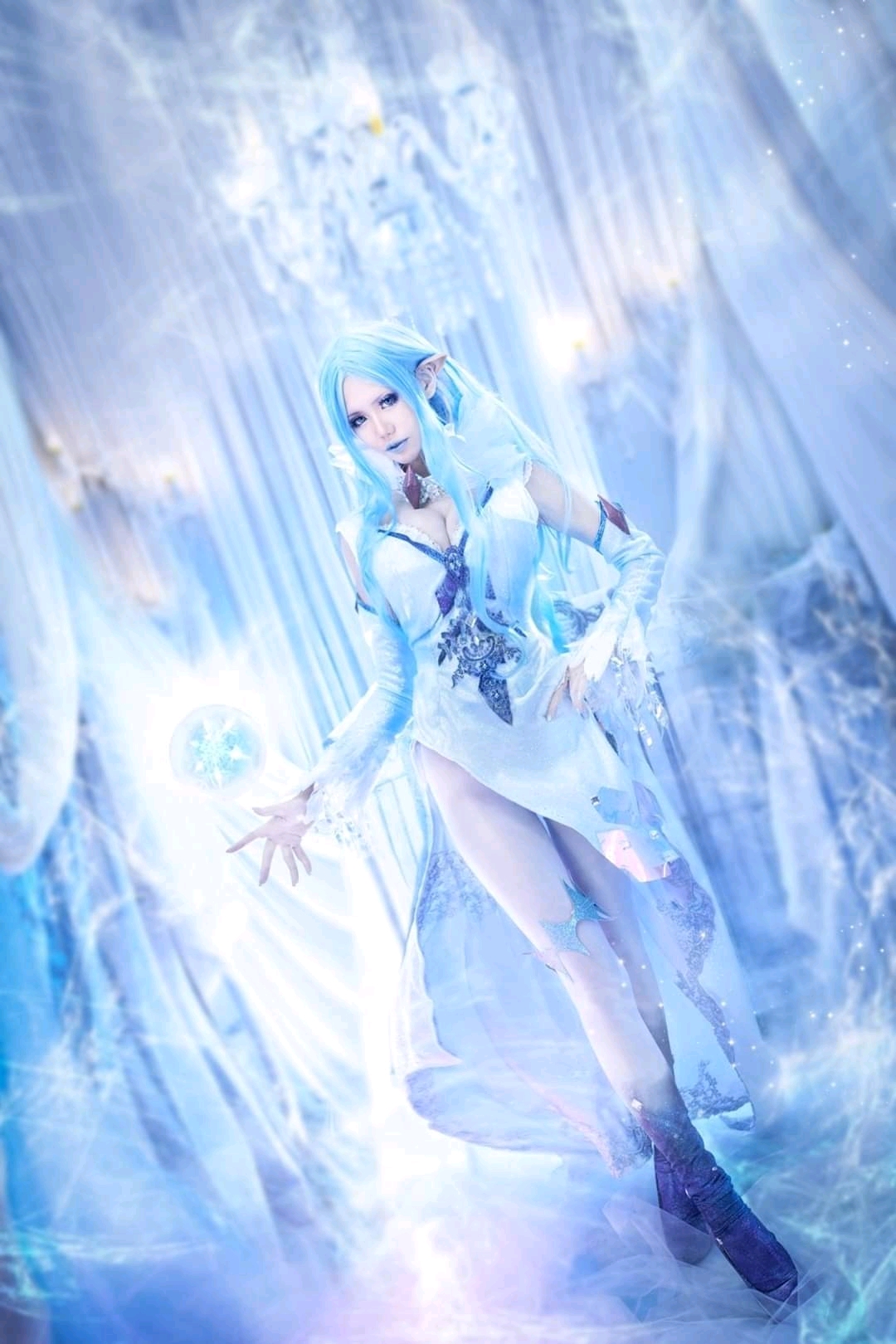 剑与远征cosplay 冰霜女妖 雪米拉