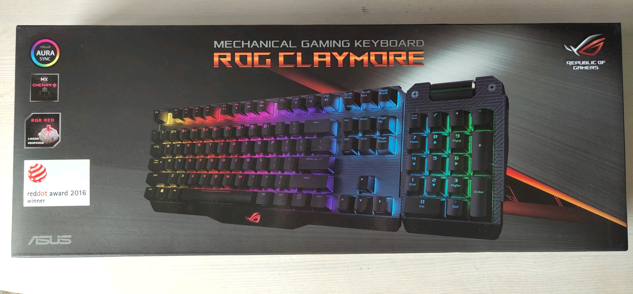 rogclaymore游戏键盘评测配全系cherry轴rog至今最贵的键盘