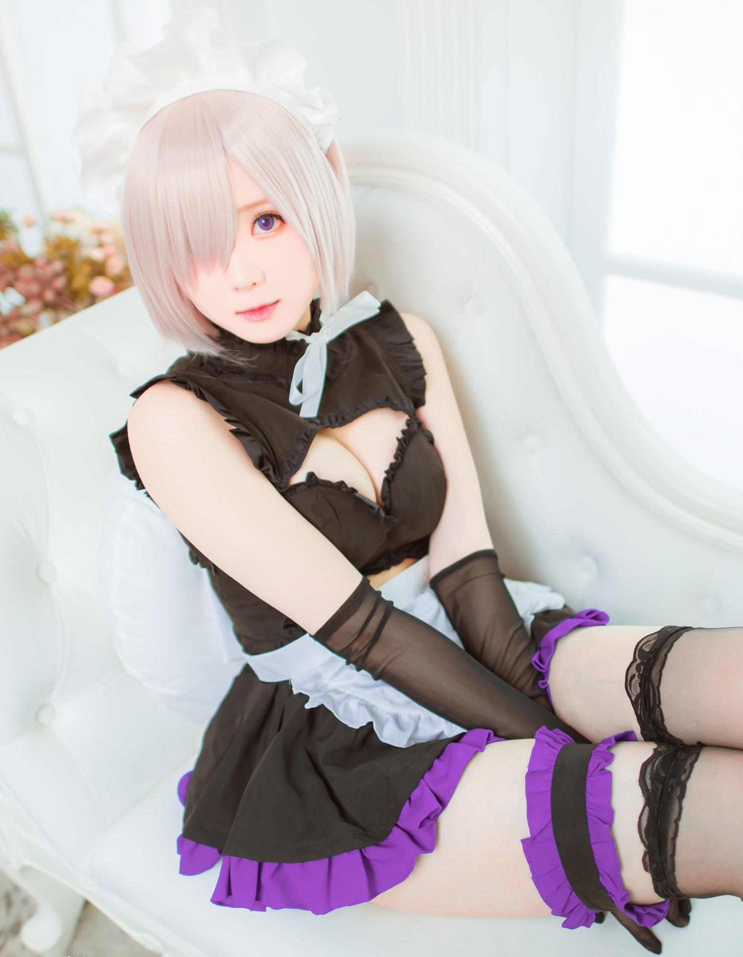 霜月Shimo玛修女仆CoSplay7