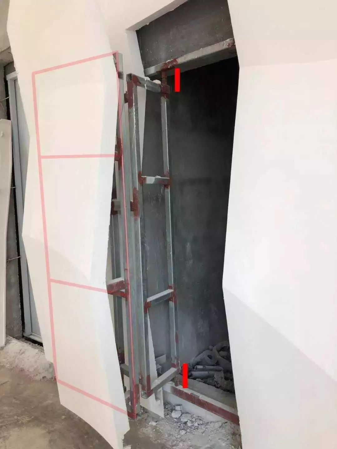 图解石材拼接石材暗门石材隔墙工艺做法