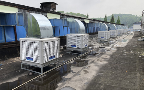 工业车间安装的工业冷风机的降温好处点在哪里?