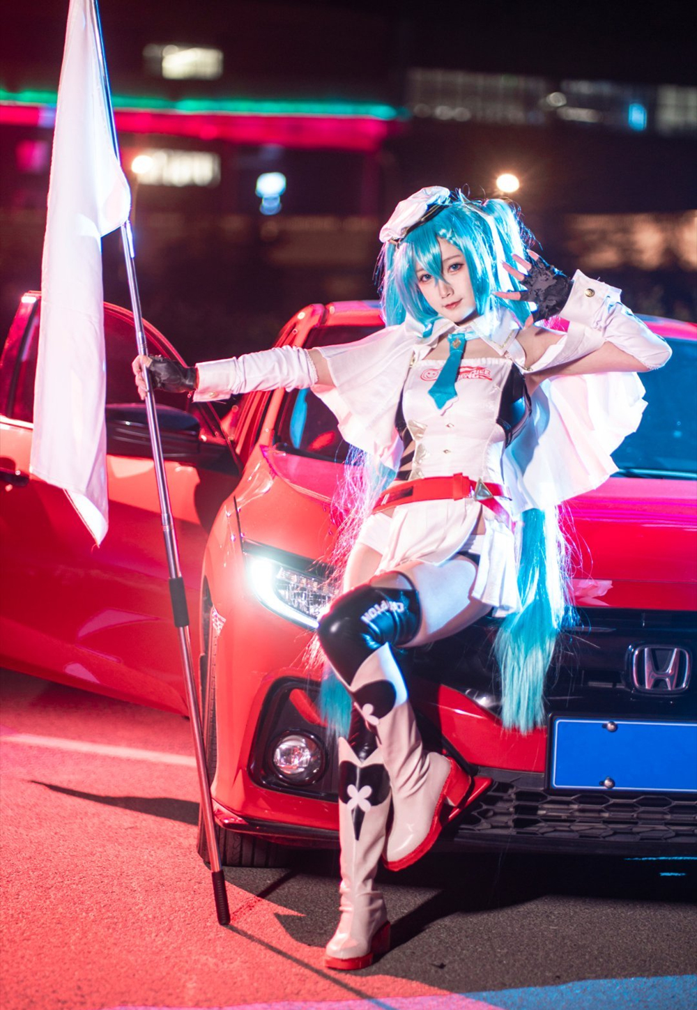 巴鲁巴鲁BaRu赛车初音cosplay7