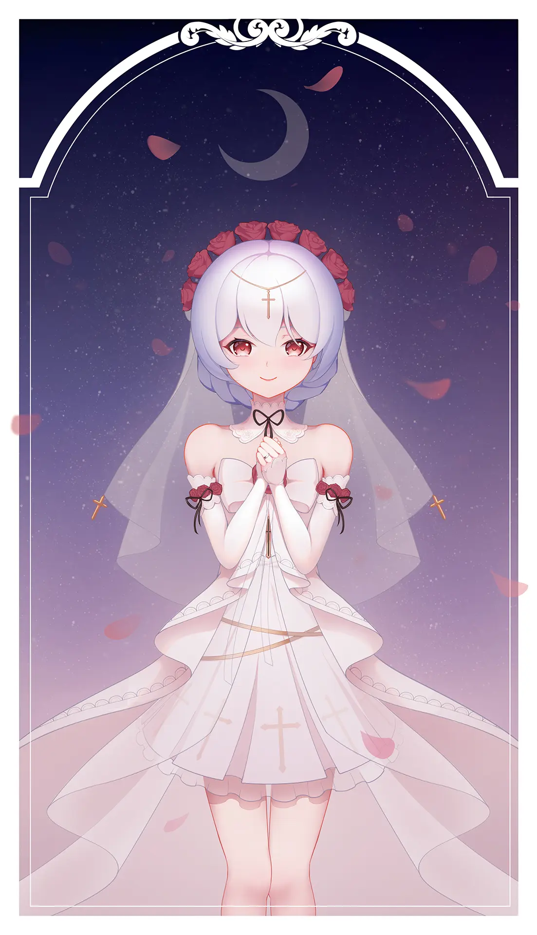 月下初拥pixiv作品汇总展示:花嫁篇