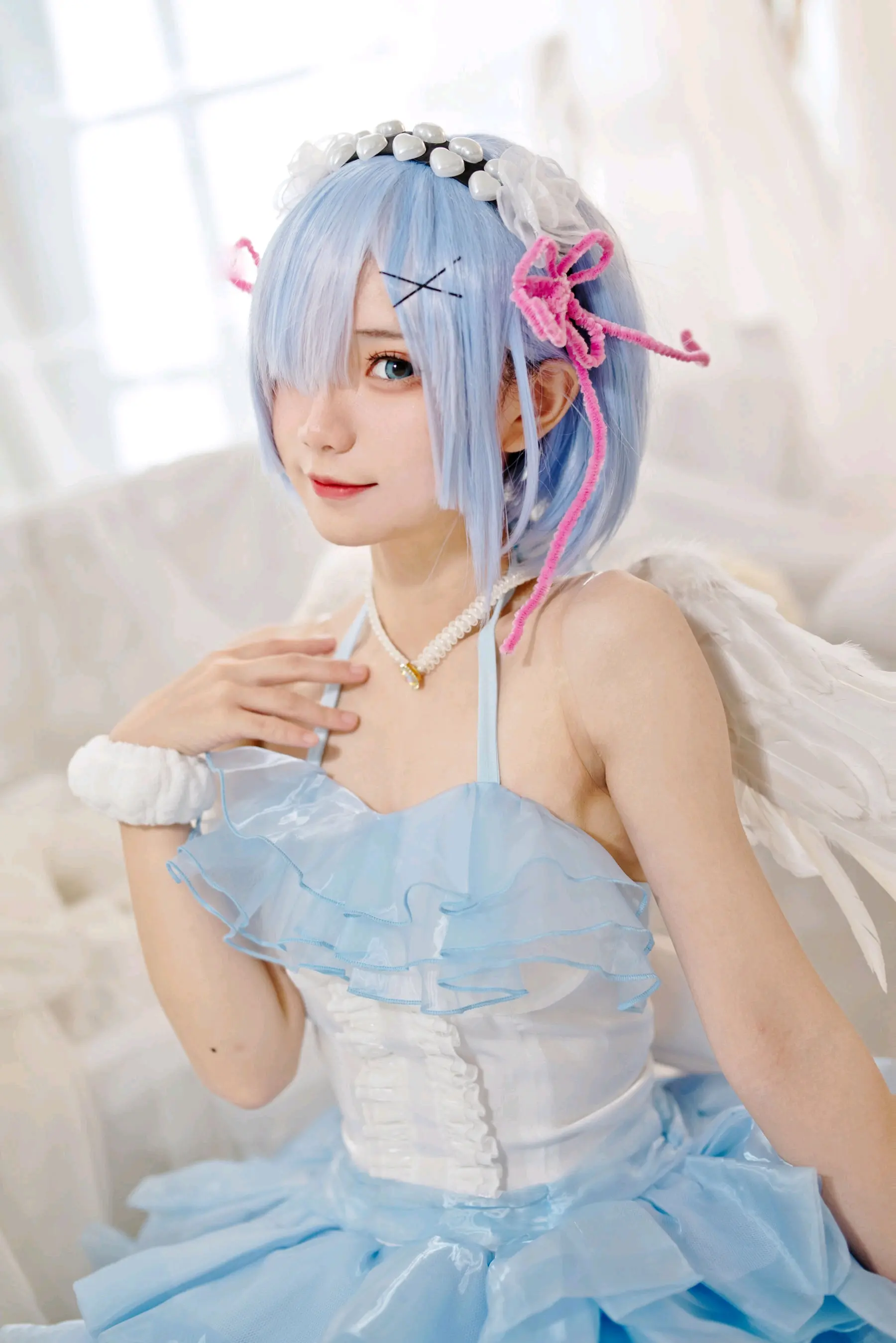 cosplay 蕾姆天使 - 哔哩哔哩