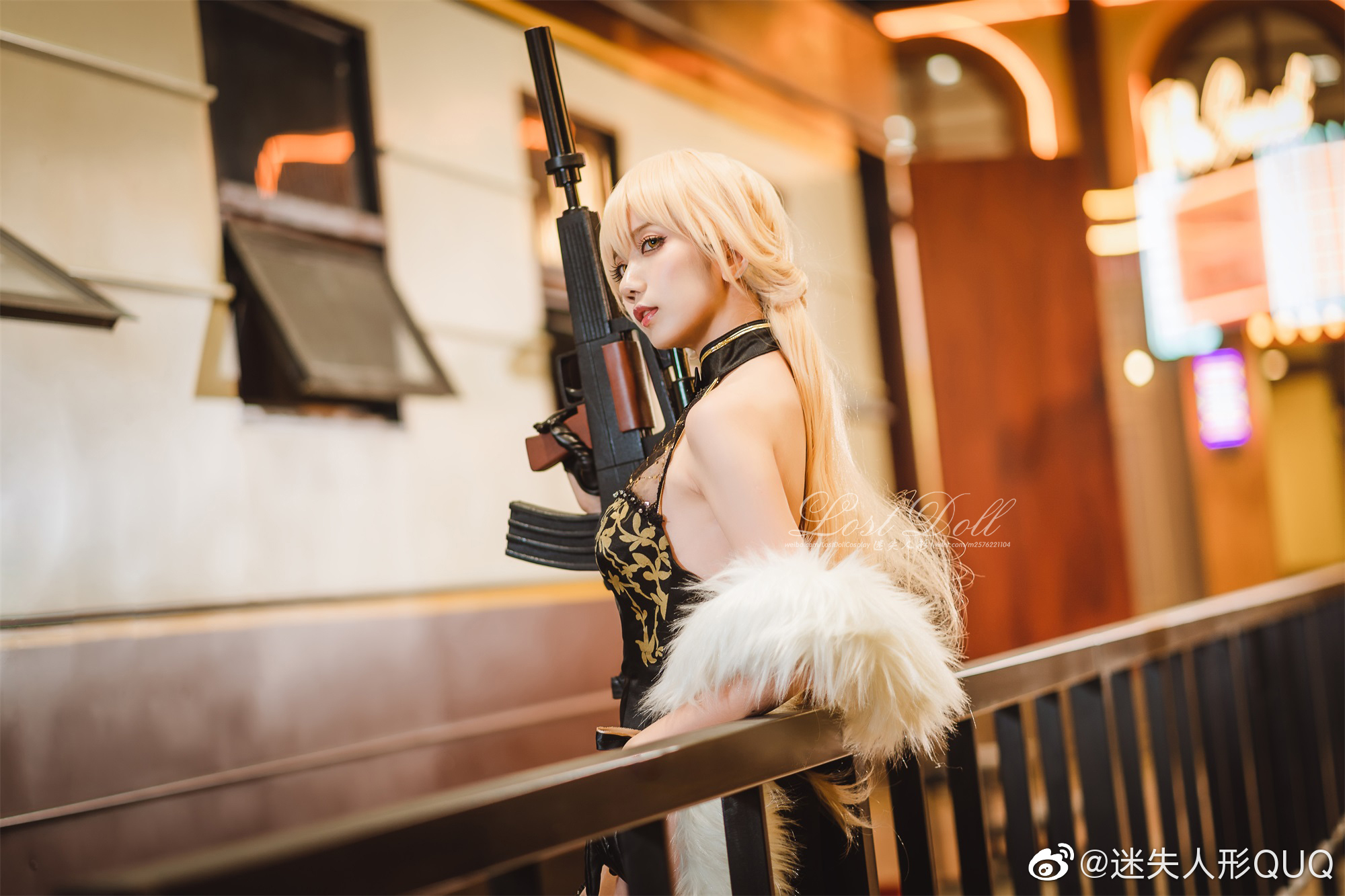cosplayots14紫雨心少女前线