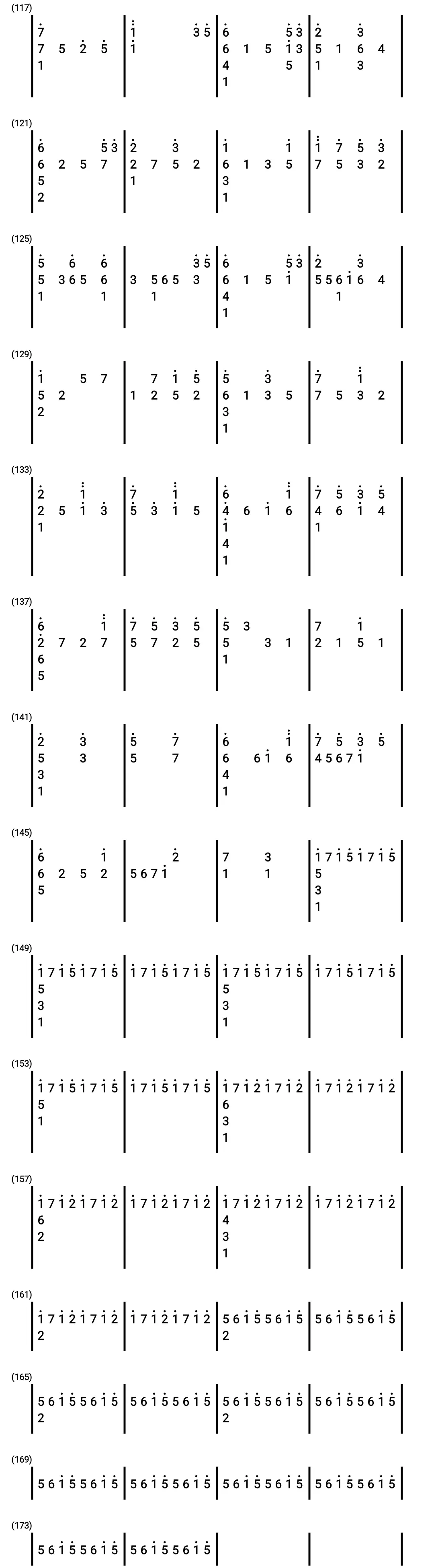 光遇琴谱《春弦》