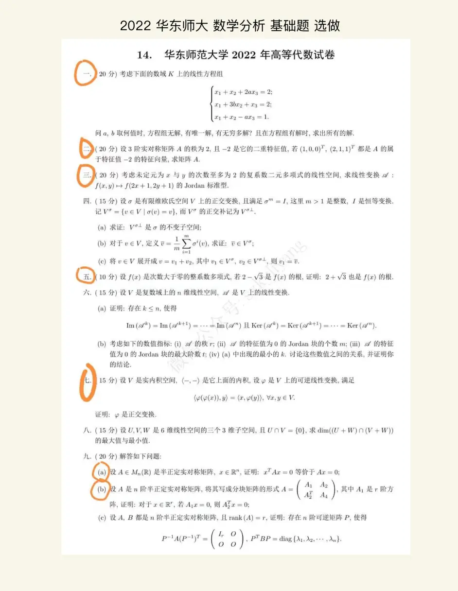 高等代数考研华东师范（华东师范大学高等代数与解析几何） 高等代数考研华东师范（华东师范大学高等代数与分析

多少
）《2020考研华东师范大学高等代数》 考研培训