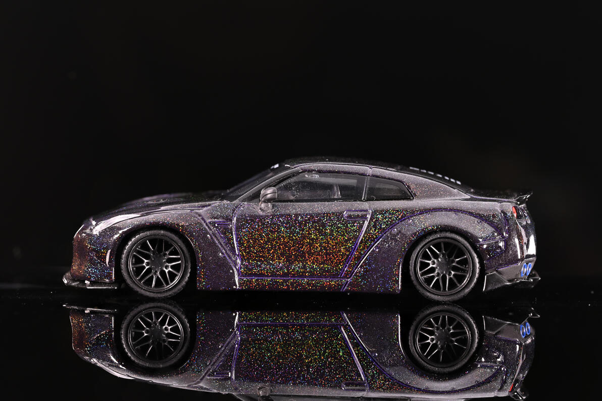 MINIGT 【35#】 LBWORKS Nissan GT-R (R35) Magic Grey - 哔哩哔哩