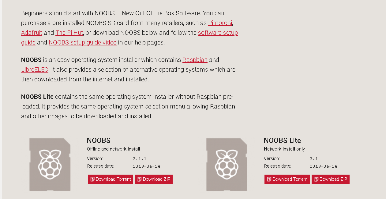 树莓派+安装系统(Raspbian)以及配置环境