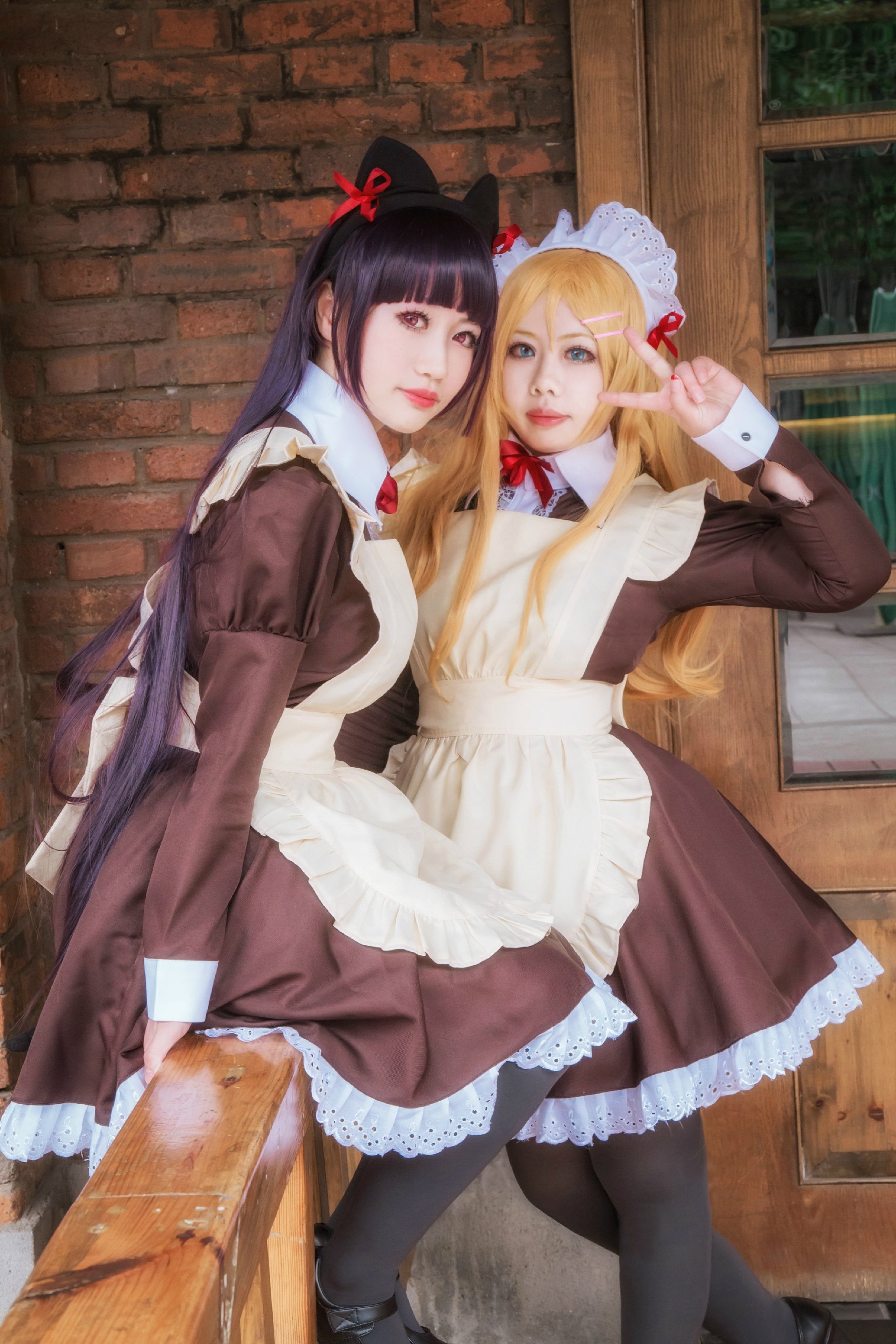 cos:可爱的黑猫和她的朋友