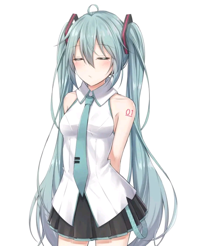 初音未来公式服 全身图片