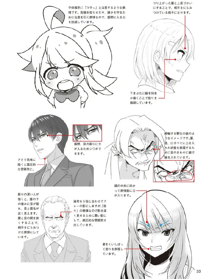 绘画教程 动漫人物 Amp 面部表情细节刻画保姆级教程 哔哩哔哩