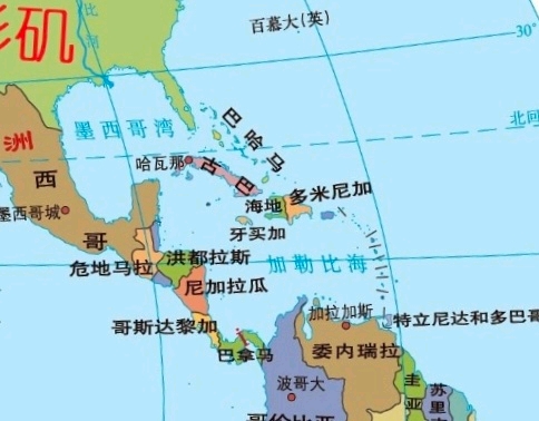 海地地理位置地图图片