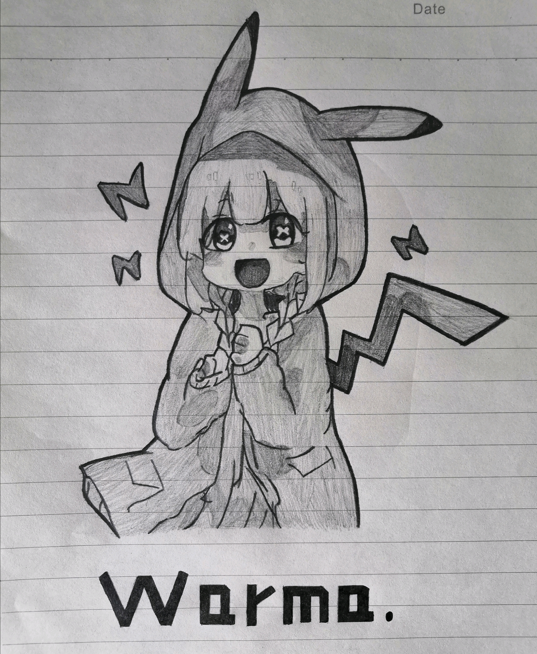 临摹了一只warma!