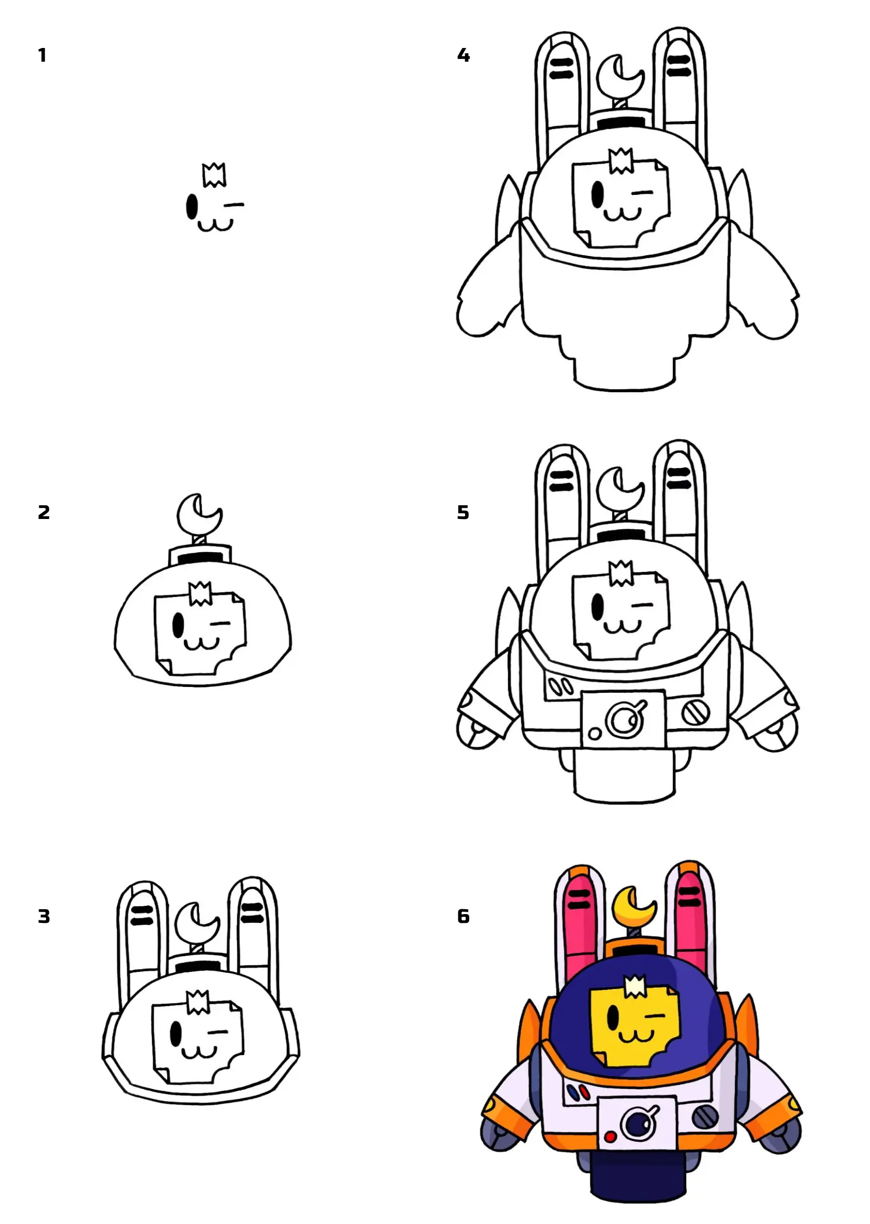 【荒野乱斗】玉兔芽芽绘画教学 - 哔哩哔哩