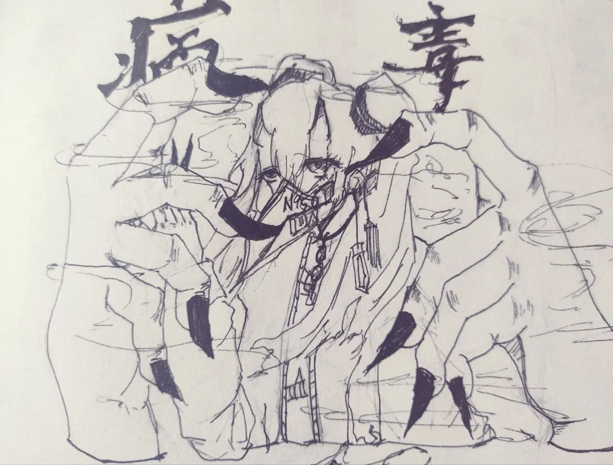 春节新画的作品,不良少女