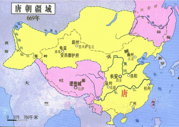 辽阔的唐朝疆域,李世民曾被尊称为天可汗