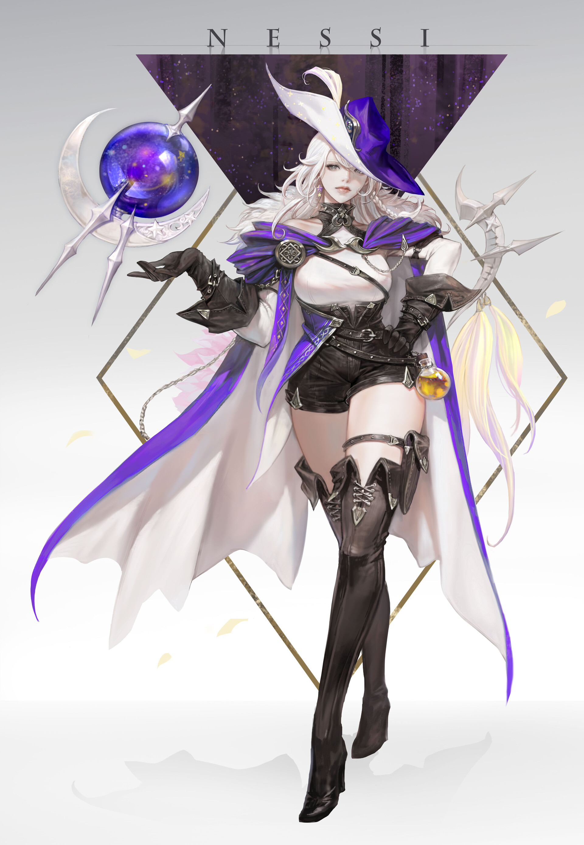 韩国画师nessi高清画集素材教程笔刷