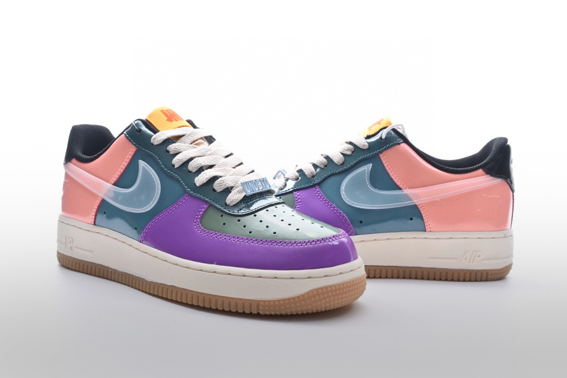 耐克联名 Undefeated x Nike Air Force 1 Low Celestine Blue 漆皮拼接彩蛋空军一号 - 哔哩哔哩