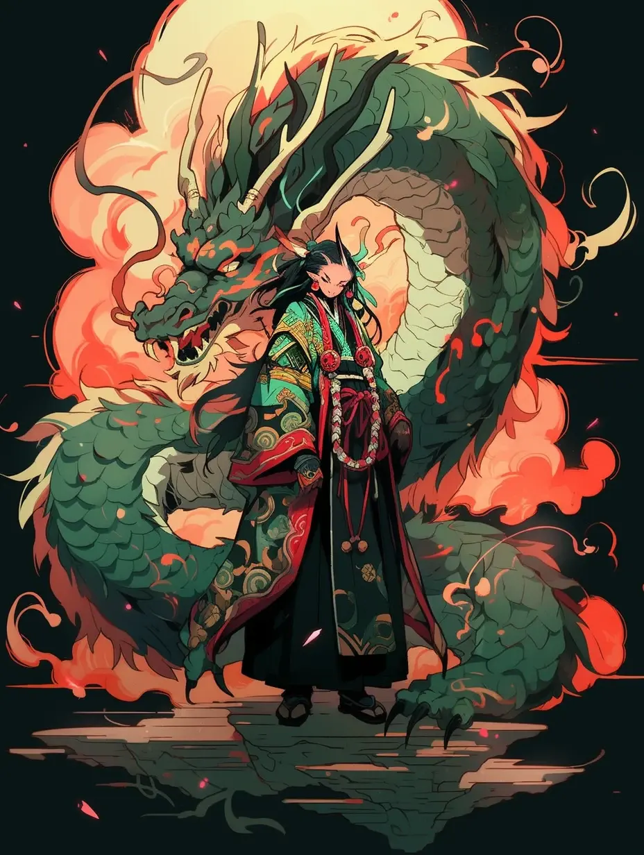 拟人化的中国龙