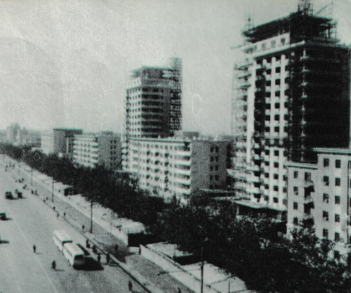 老照片 70年代北京新建筑