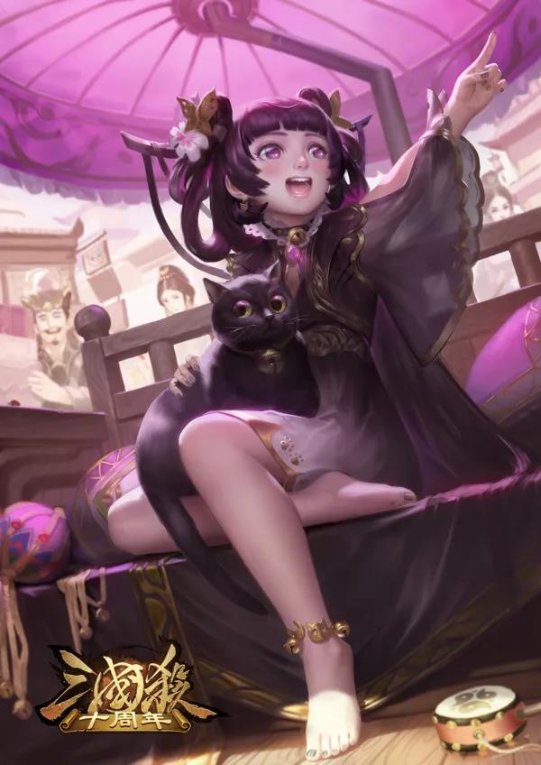 【三国杀武将更新0305|新服】董白女生节上线新服 技能未变