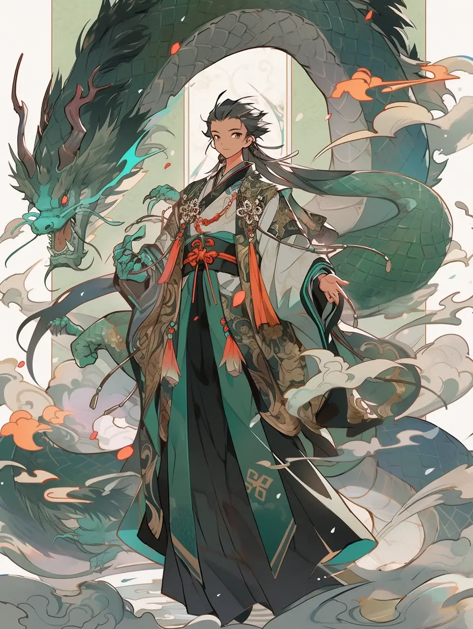 拟人化的中国龙