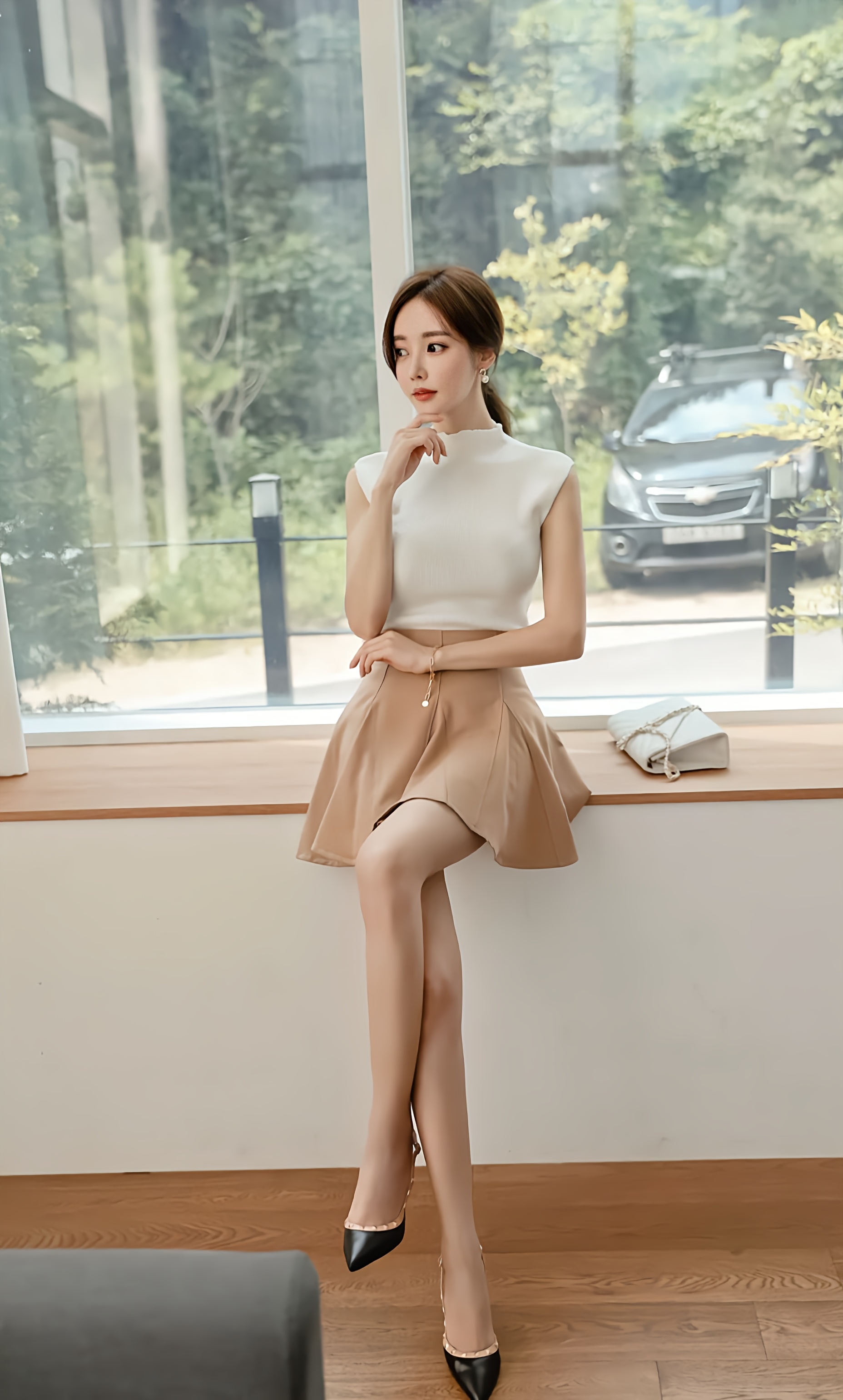 韩国实力女模特孙允珠性感穿搭写真