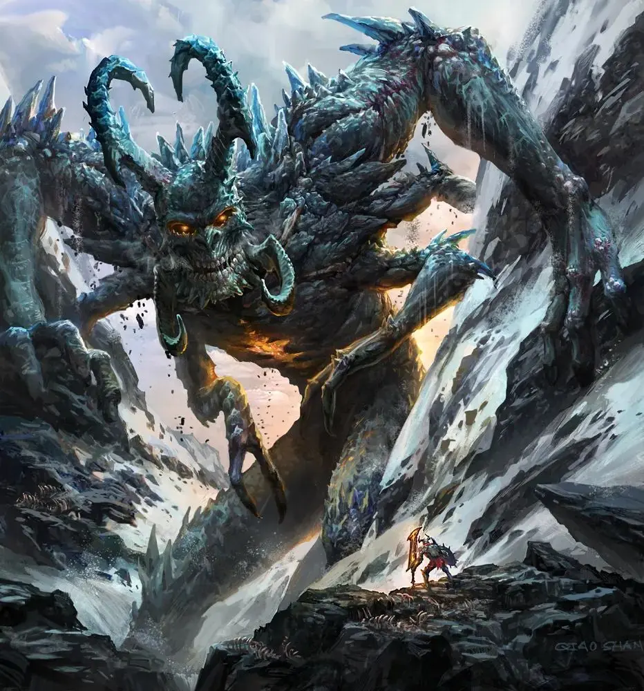 cg原画 巨型怪物巨人巨兽 奇异动物怪兽概念设定绘画参考素材