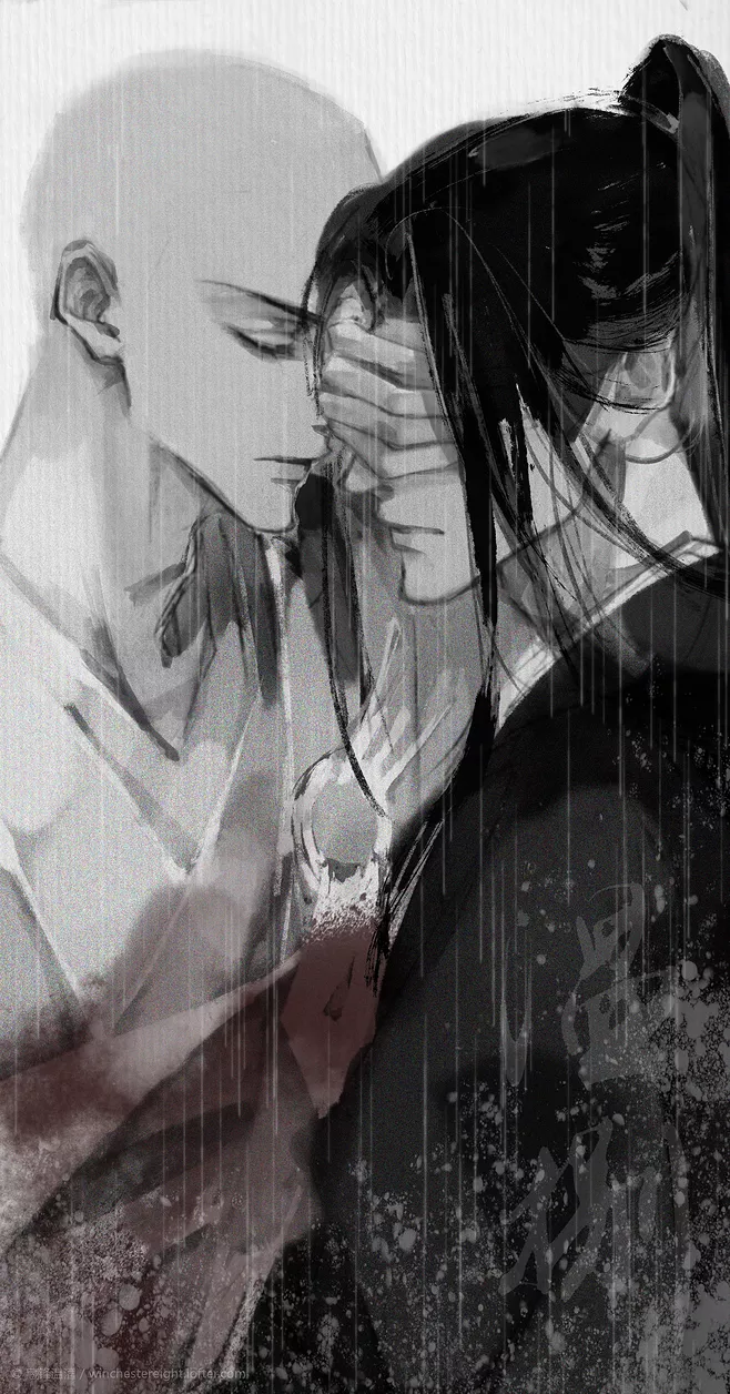 玄悯抬手盖住了他的眼睛,在静静地看了他许久之后,终于还是探头吻了