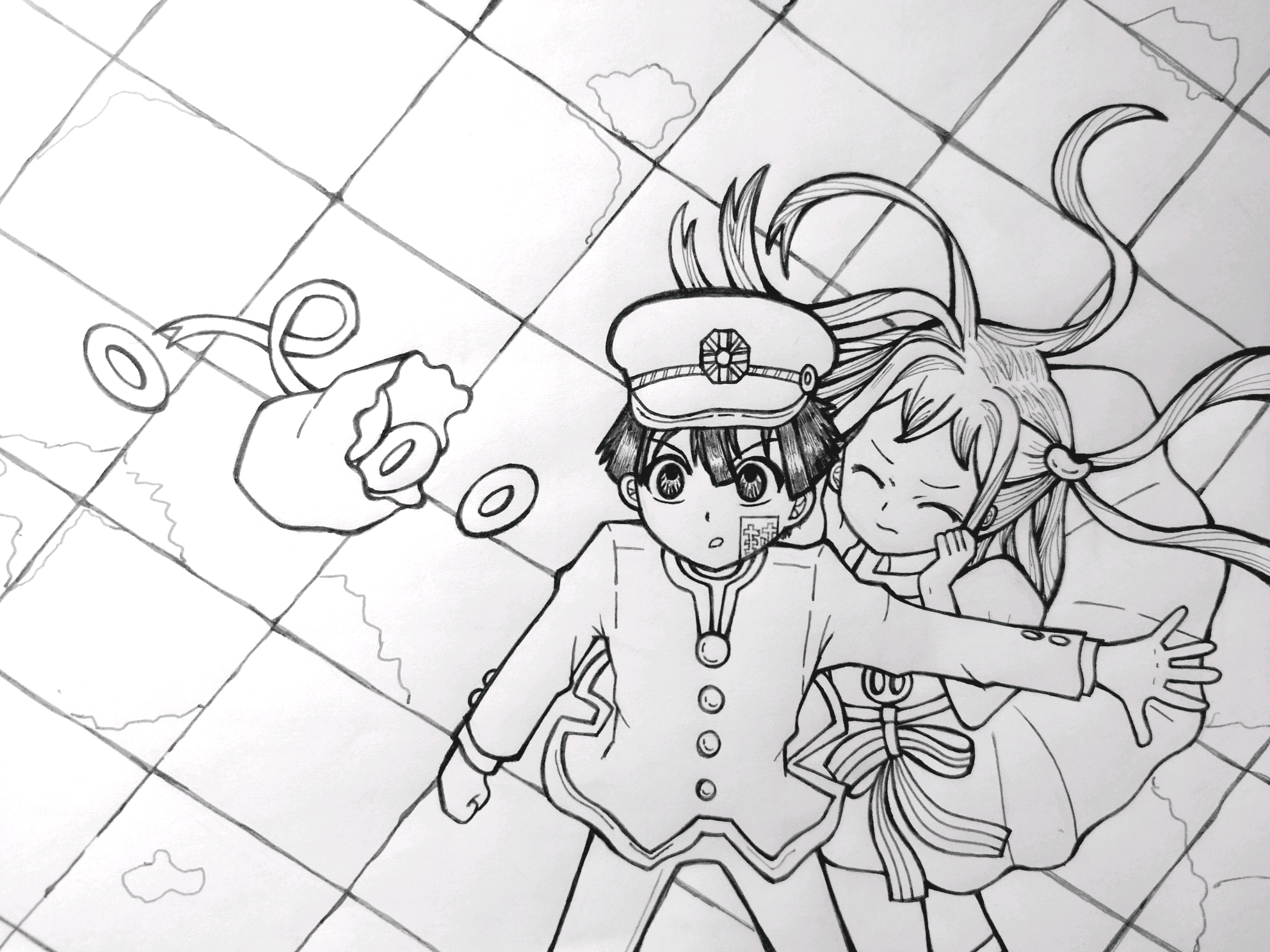 手绘地缚少年花子君撒糖