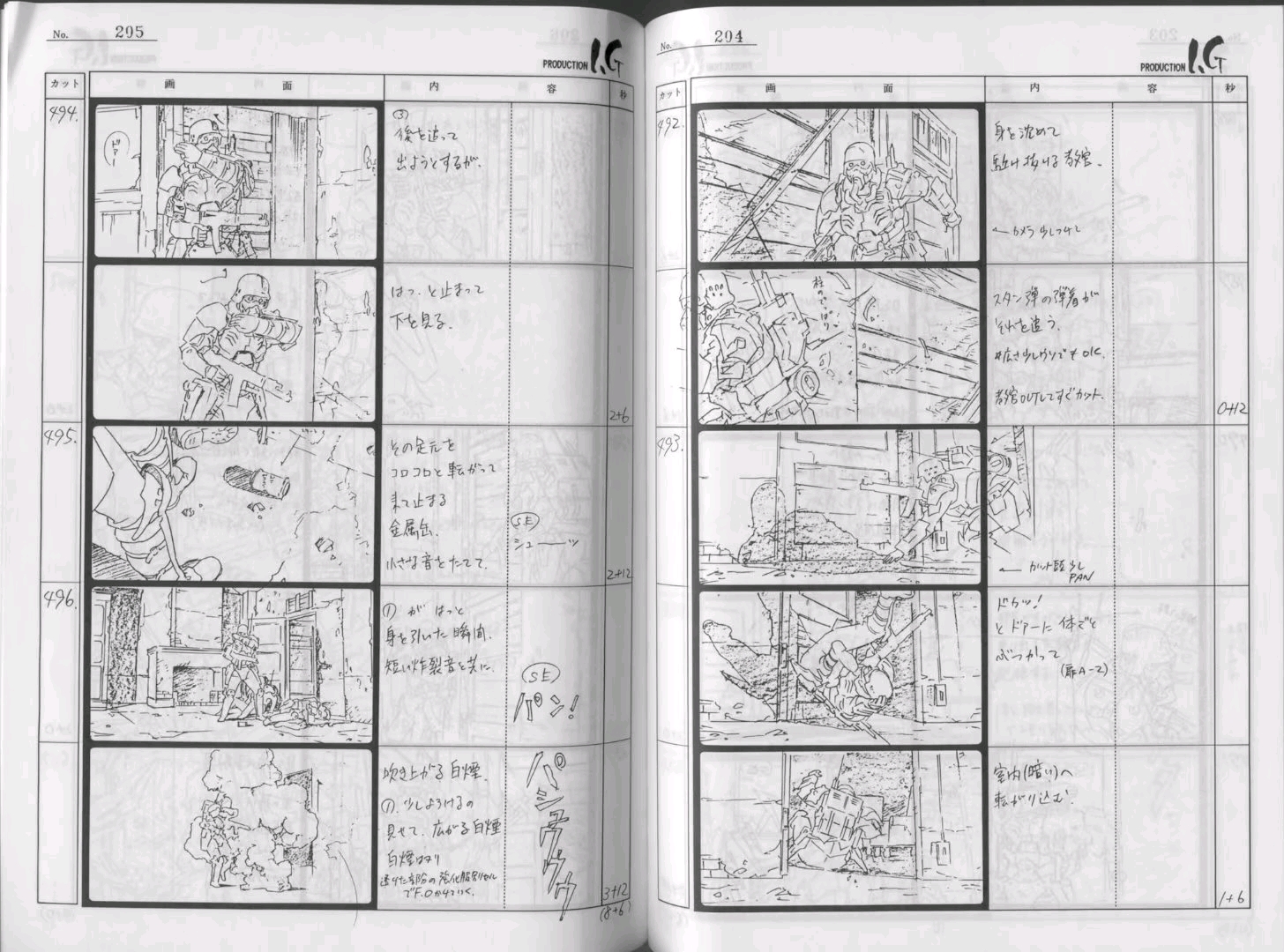 押井守《人狼JIN-ROH》官方分镜线稿本