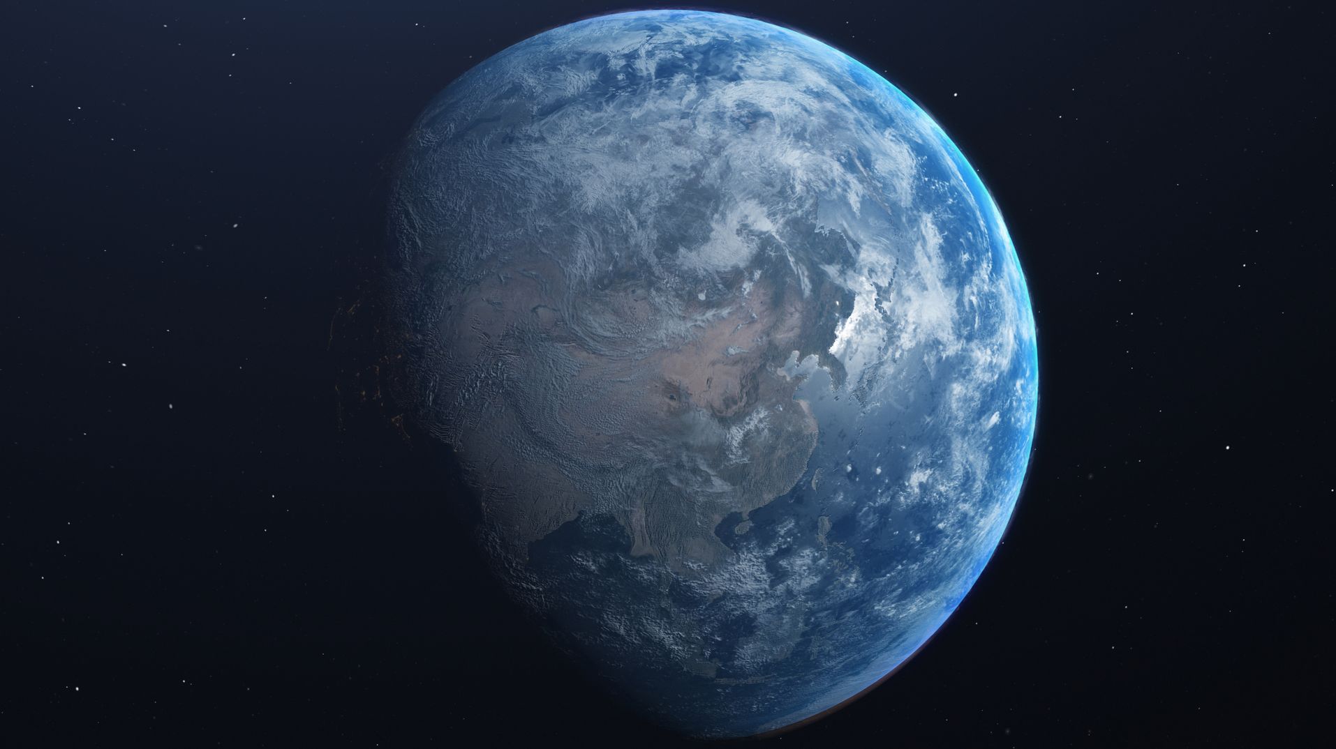 【自制8K壁纸】地球高清壁纸21：9兼容16：9 - 哔哩哔哩