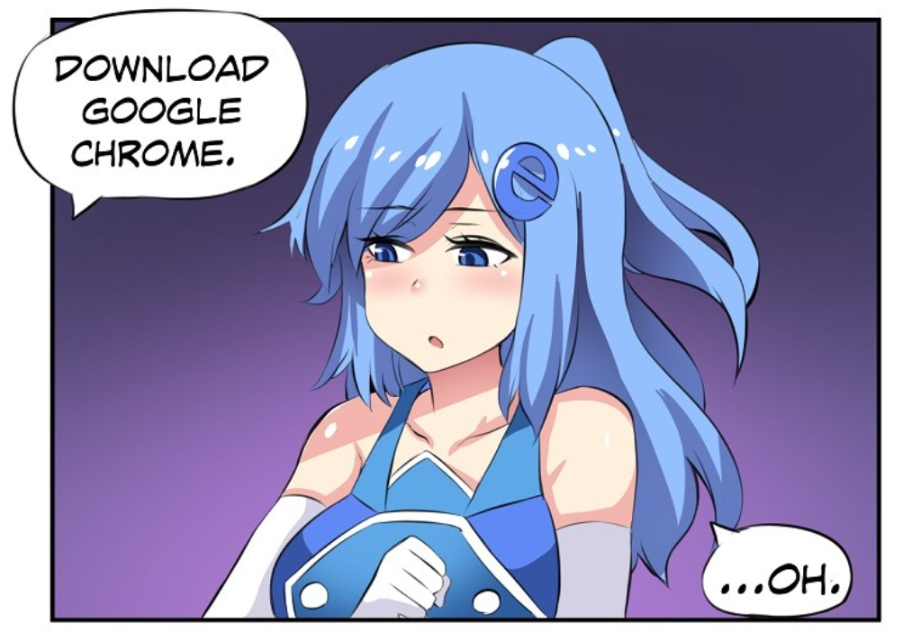 [漫画] Internet Explorer (IE娘系列第1期) twitter@Merryweatherey