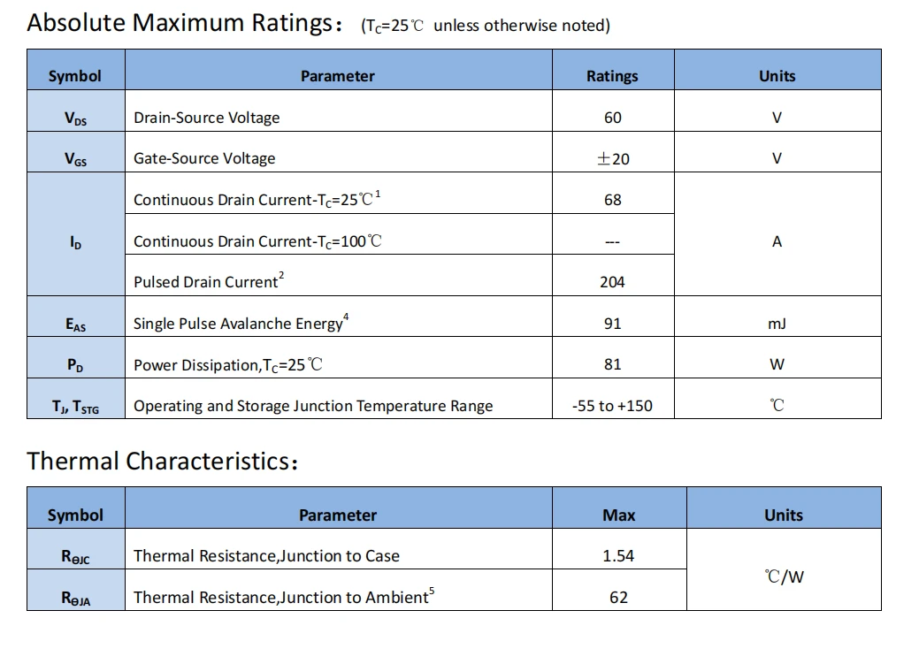 DE010TG可替代60N06 60V60A MOS场效应管TO-252封装 N管 - 哔哩哔哩