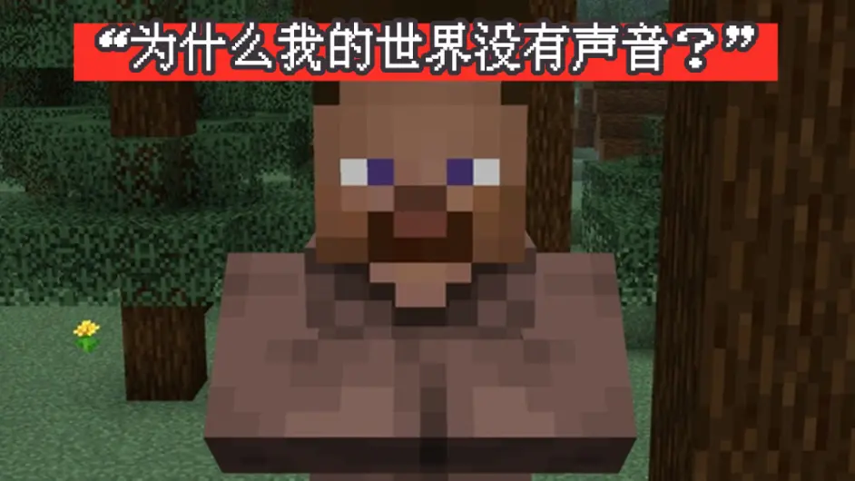 为什么我的世界没有声音 一段minecraft爆笑梗的历史 哔哩哔哩