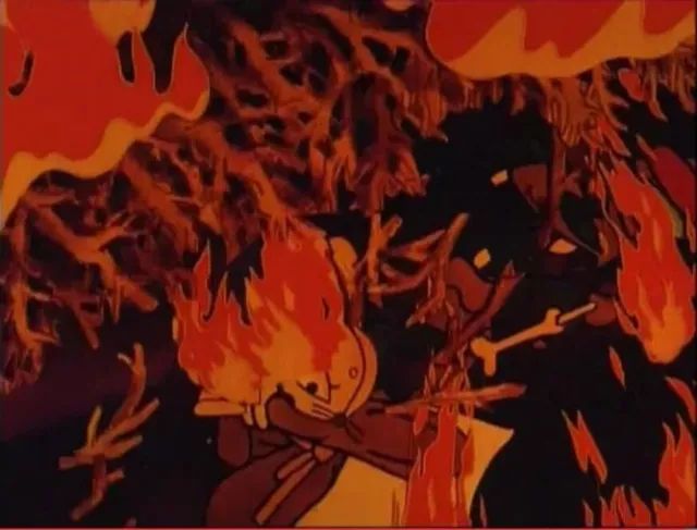 长脚兔与呼噜怪葬身火海