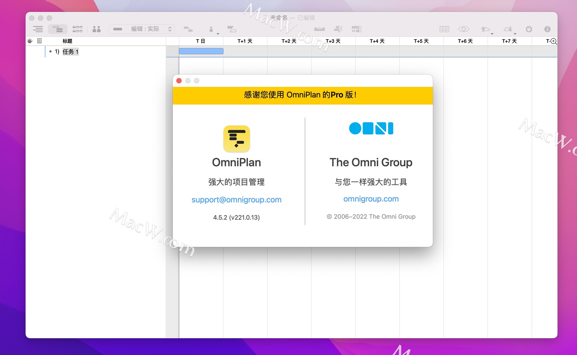 download the new OmniPlan Pro 4