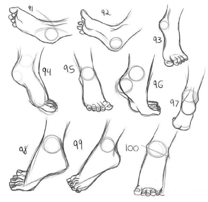 【绘画】详解小姐姐的脚是怎么画的