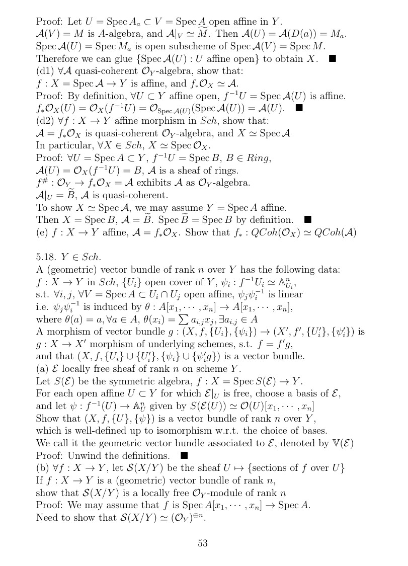Hartshorne代数几何习题解答（五）Sheaves of Modules 哔哩哔哩
