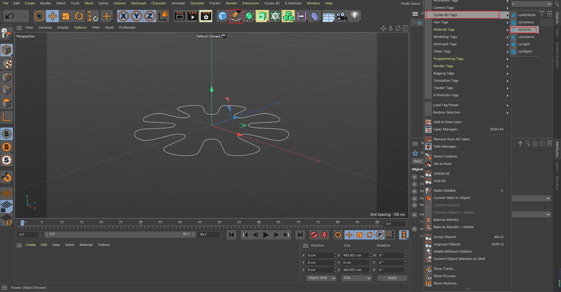 Cycles 4D Curve - 哔哩哔哩