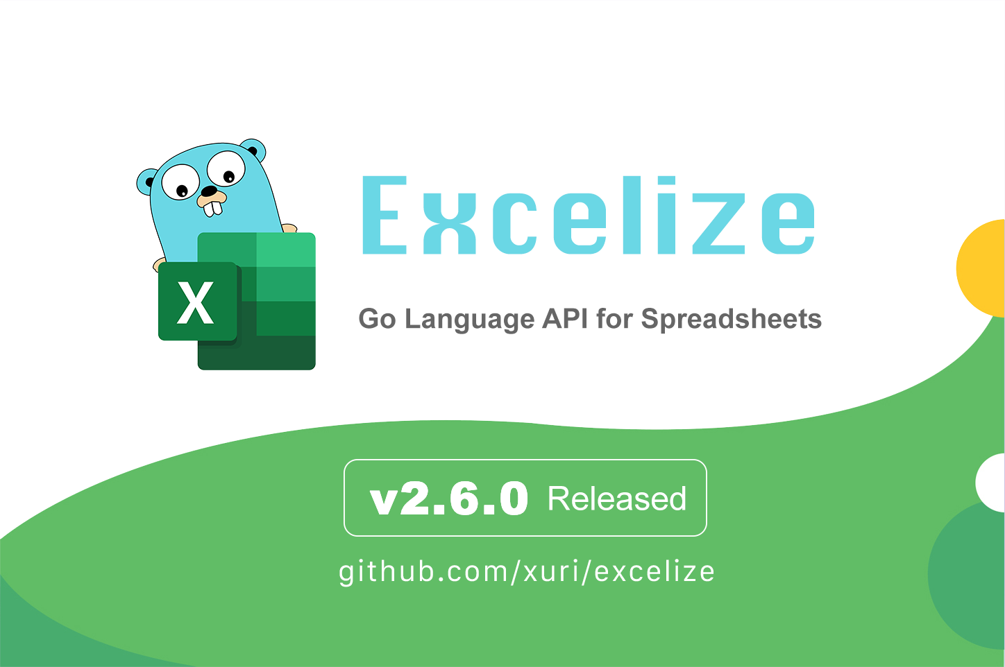 Excelize 发布 2.6.0 版本，功能强大的 Excel 文档基础库 - 哔哩哔哩