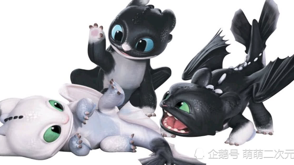 驯龙高手3 无牙仔与白煞能生出怎样的小宝宝 哔哩哔哩