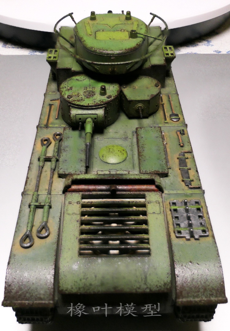 橡叶谈:六分仪 1/72 苏联 t-35重型坦克 制作&旧化