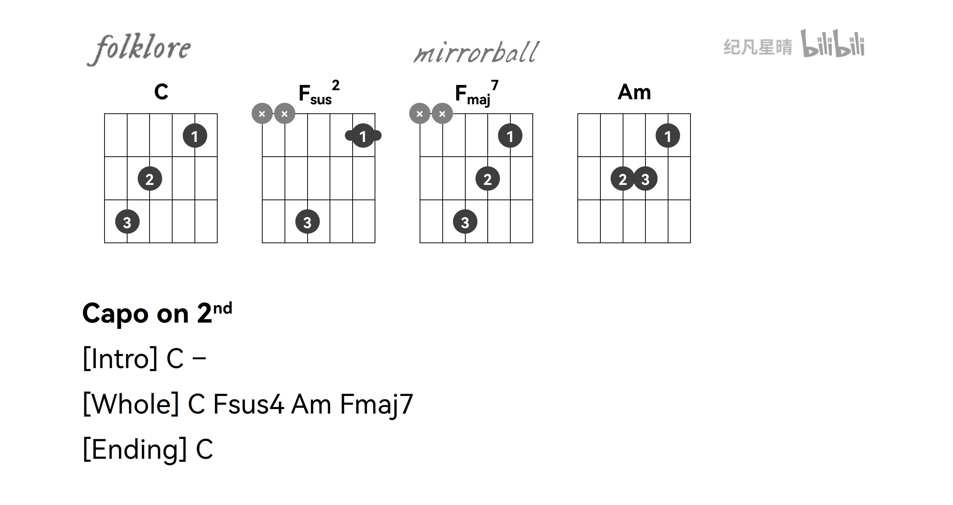 弹唱福利 folklore全专22首吉他和弦整理 泰勒斯威夫特附视频教程+歌词MV 含未收录 哔哩哔哩