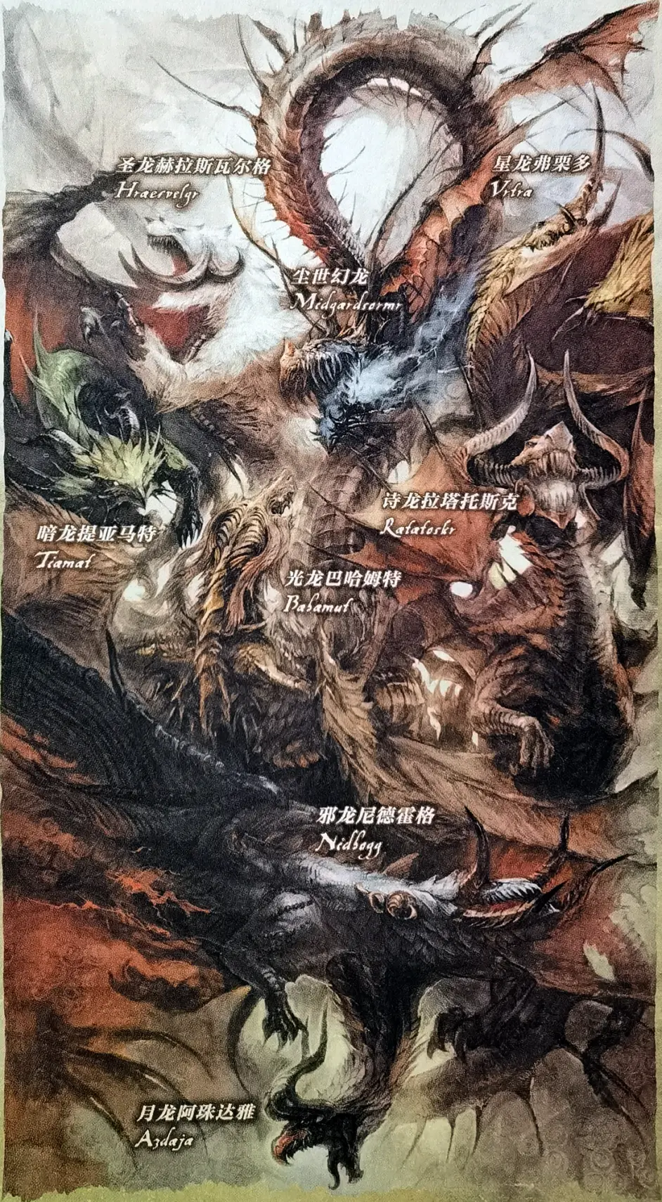 Ff14 考据 尘世幻龙和七大天龙与各神话的联系 哔哩哔哩