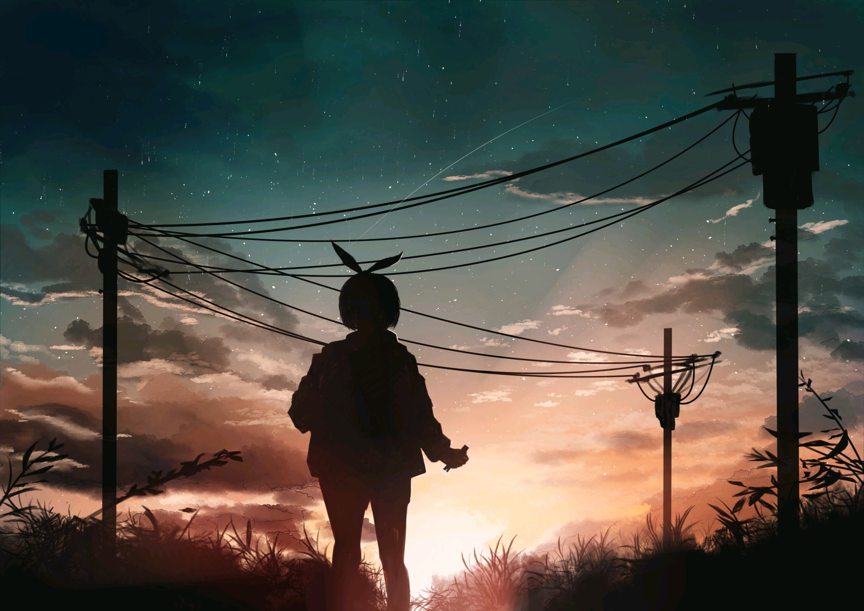 用背影诉说尾声少女背影插画特辑20210319