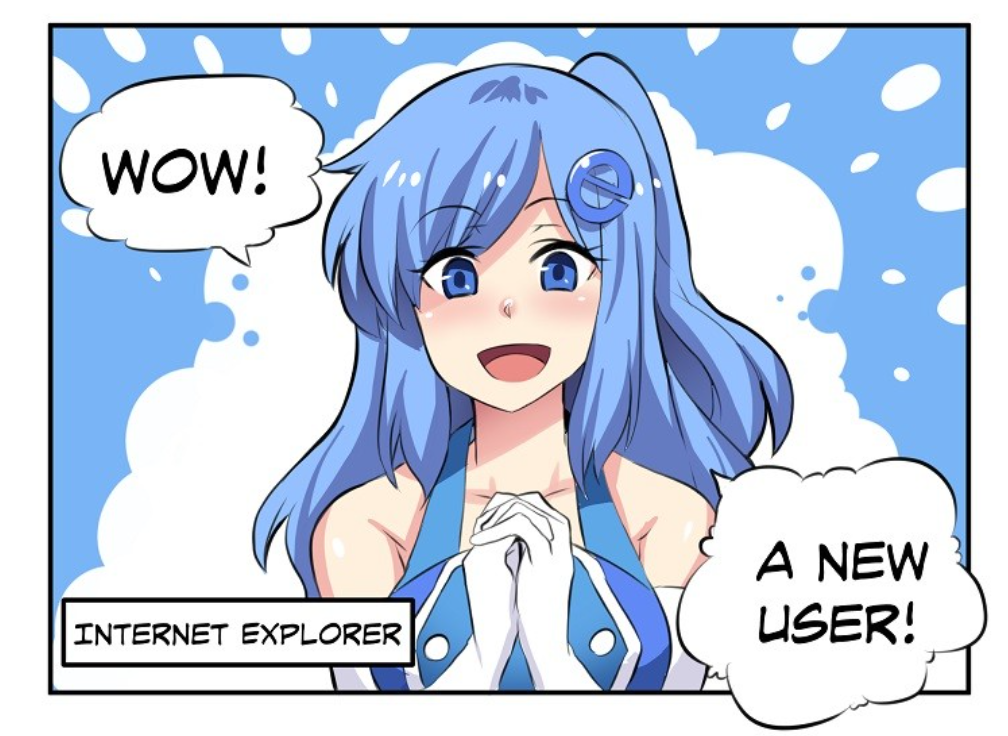 [漫画] Internet Explorer (IE娘系列第1期) twitter@Merryweatherey